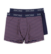 Marins #2 Long Boxer Briefs 2p | Navy/Navy Stripes 401812-D013